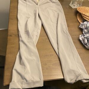 Dockers Beige Pleated Pants